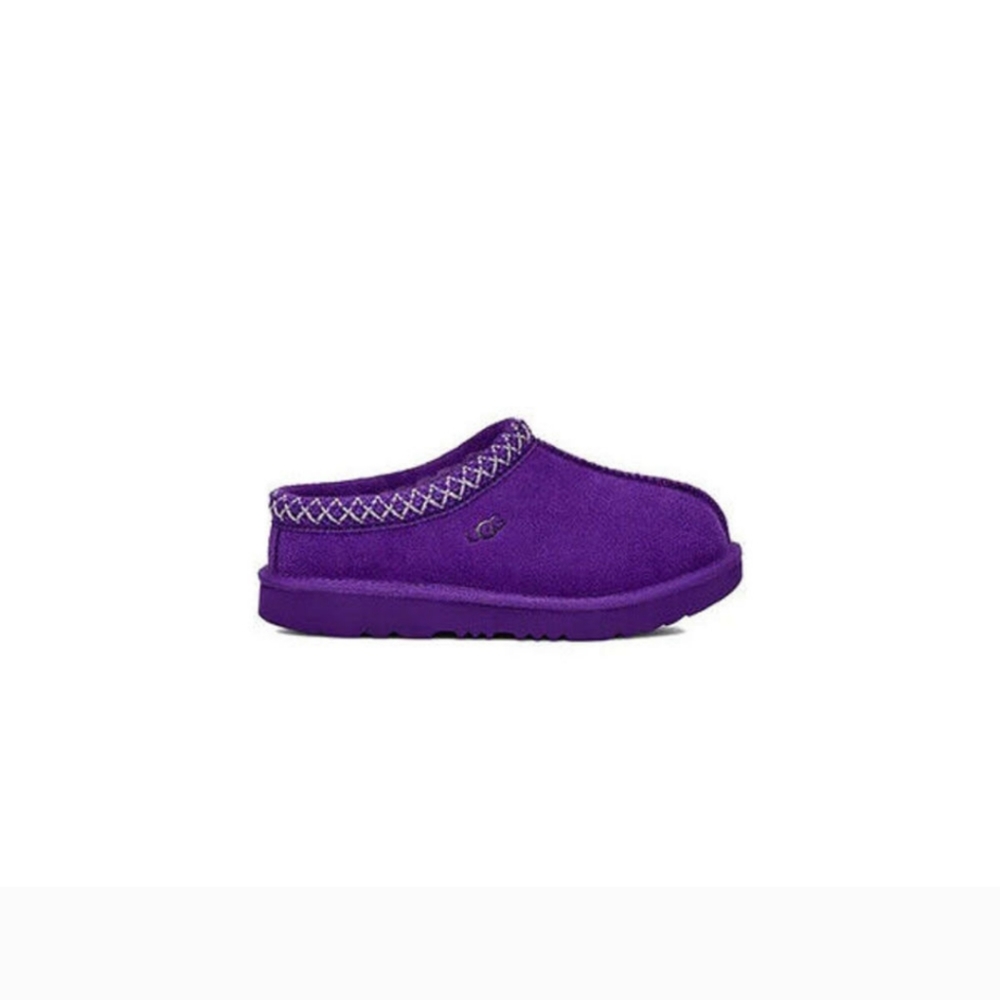 Ugg Tasman ii Mussel Shell Purple Girls Slippers Size 1 Kids